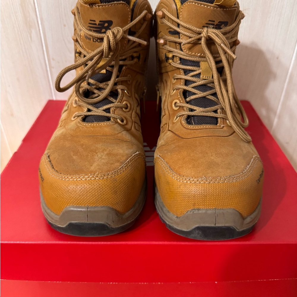 New Balance Tan and Black Work Boots with Steel Toe